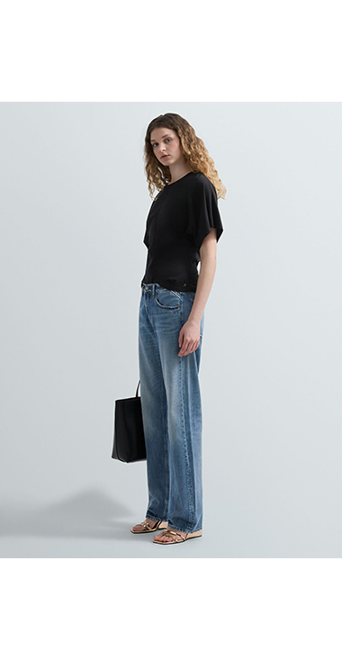 コットンジャージースリムフィットTシャツ 詳細画像